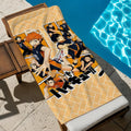 Anime Haikyuu!! Towel Towel Soft Pool Gift For Travel Gym Shower Cool Camping Quick Dry Sports  Large Beach Towel