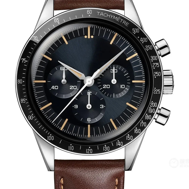 2026AA AHigh Quality Men's Automatic Mechanical Watch Stainless Steel Ceramic bezel Leather Sapphire 42mm - Visuel 3 | SAMAG