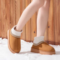 Winter Plush Ankle Boots Female Casual Women's Slippers Home Fluffy Luxury Designer Woman Shoes Indoor Fuzzy Fur Snow Booties