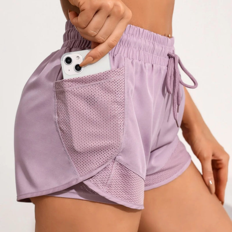 Women's Running Shorts, High Waisted Quick Dry Athletic - View 9 | SAMAG