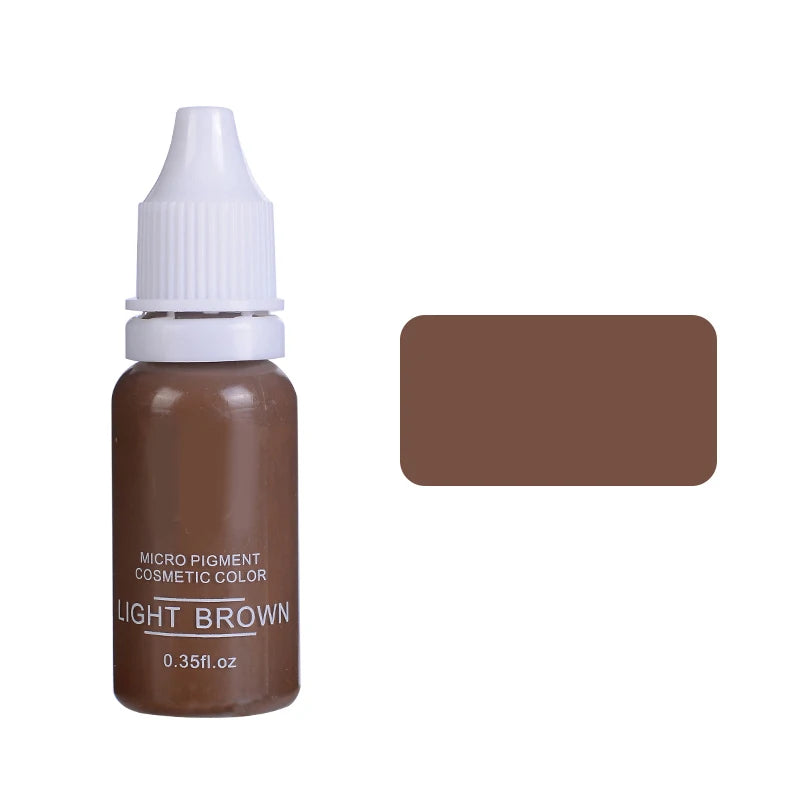 15ml Permanent Makeup Ink Color Natural Eyebrow Lips Dye Tattoo Ink Microblading Pigments For Body Beauty Tattoo Art Supplies