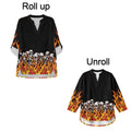 INSTANTARTS Traf 2026 Women's Matching Sets Ropa Para Mujer Halloween Shirts Wide Leg Pants Set Women Plus Size Clothing S-3XL