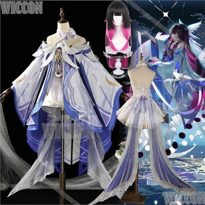 Damselette Columbina Game Genshin Impact Cosplay White | SAMAG