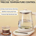 SUNATUR Kettles Electric Glass 220V Multifunction Health Pot Milk Fruit Tea Coffee Water 800W 24-hour Heat Preservation