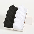 5/10 /20/30 Pairs Unisex Casual Plain Color Boat Socks | SAMAG