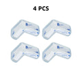 4Pcs Baby Safety Silicone Protector Table Corner Edge Protection Cover Transparent Anti Collision Soft Guard Home Tool
