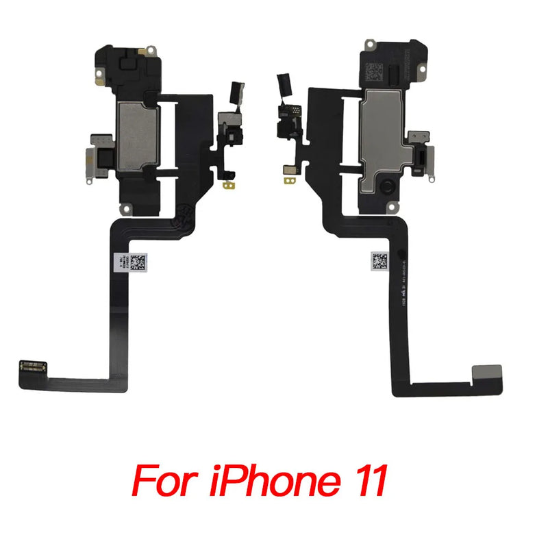 Ear Speaker With Microphone Flex Cable For iPhone X XR XS 11 12 Mini Pro Max Earpiece Incl Light Sensor Flex Replacement