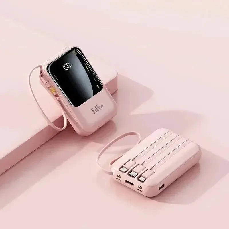 20000mAh 66W Fast Charging Mini Power Bank Portable External Battery for iPhone Huawei Xiaomi Phones