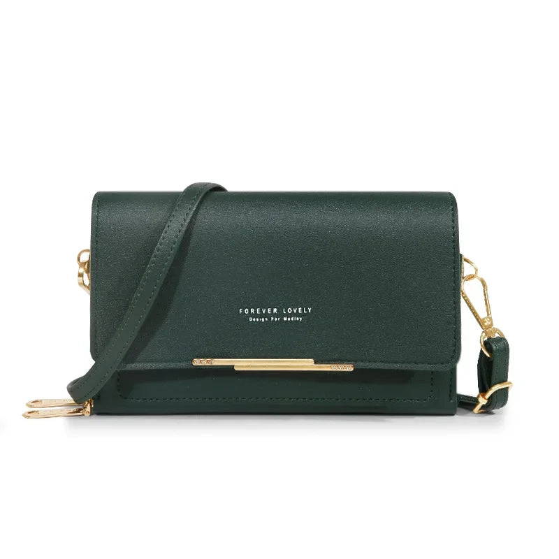 New Women Pu Leather Handbags Female Multifunctional Large Capacity Shoulder Bags Fashion Crossbody Bags For Ladies Phone Purse