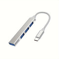 4-Port USB Hub Type C Extender Splitter Adapter OTG Docking Station for MacBook pro 13/15 Air PC Laptop - Phone Charging Compu