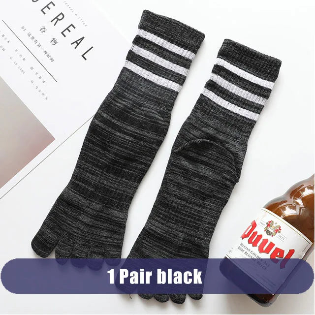 Pairs Man Toe Sport Socks Short Cotton Striped Colorful | SAMAG