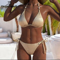 Nadanbao Fashion Gold Silver Women's Swimsuit Sexy Slim | SAMAG