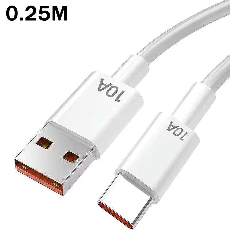 65W USB C GaN Charger 3 Ports Fast Charging Adapter 10A USB To Type C Data Cable PD USB QC3.0 Chargers for iPhone Samsung Xiaomi