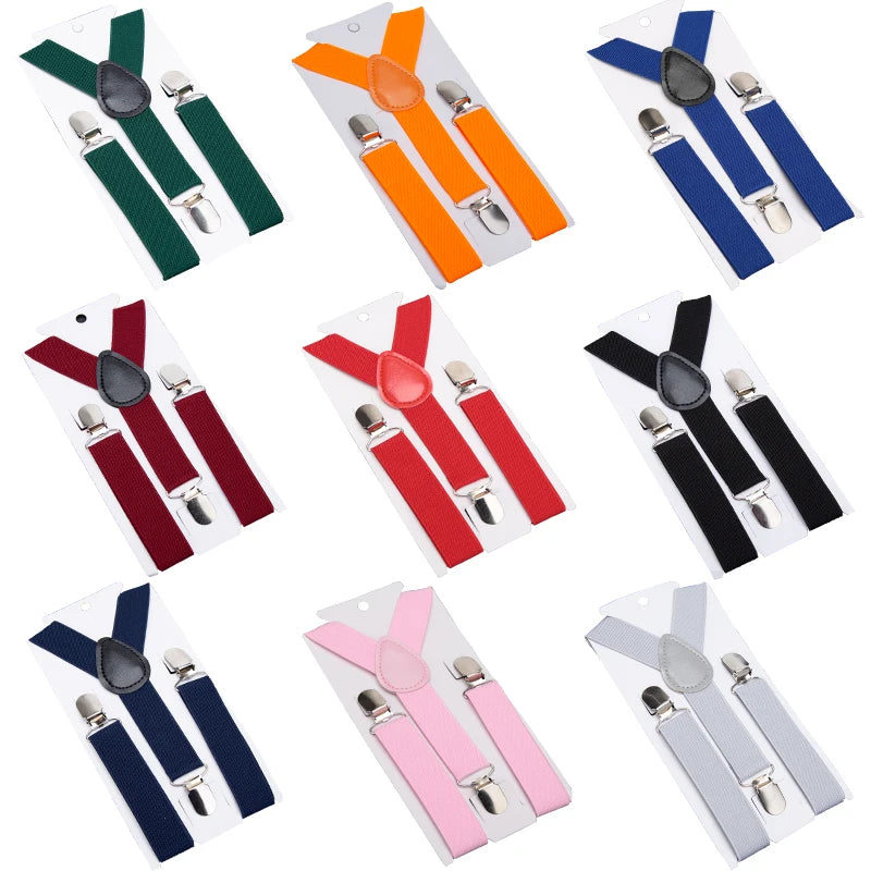 Kids Suspenders Soild Fashion Children Boys Braces Girls Adjustable Designer Belts Baby Wedding - Visuel 2 | SAMAG