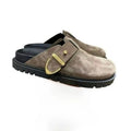 Women's All-cowhide Versatile Leather Half-drag Comfortable Slip-on Cork Bottom Outer Wear Casual Bag Head Fashion Mules Clogs