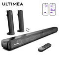 ULTIMEA 100W 2.2ch TV Sound Bar, 2-in-1 Detachable Bluetooth Soundbar for TV, Bass Adjustable, 3 EQ Modes, Apollo S40 Series