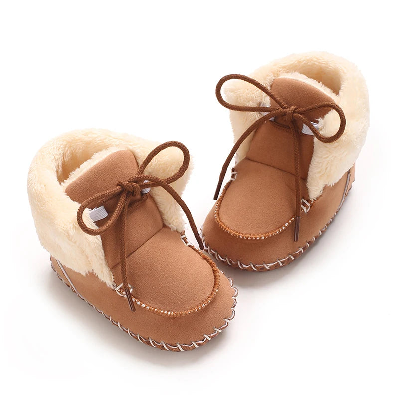 Winter Boots For Baby Boys And Girls Snow Soft Sole Anti Slip And Warm Flat Shoes Baby's First Walking Baby Shoes Boots 0-18