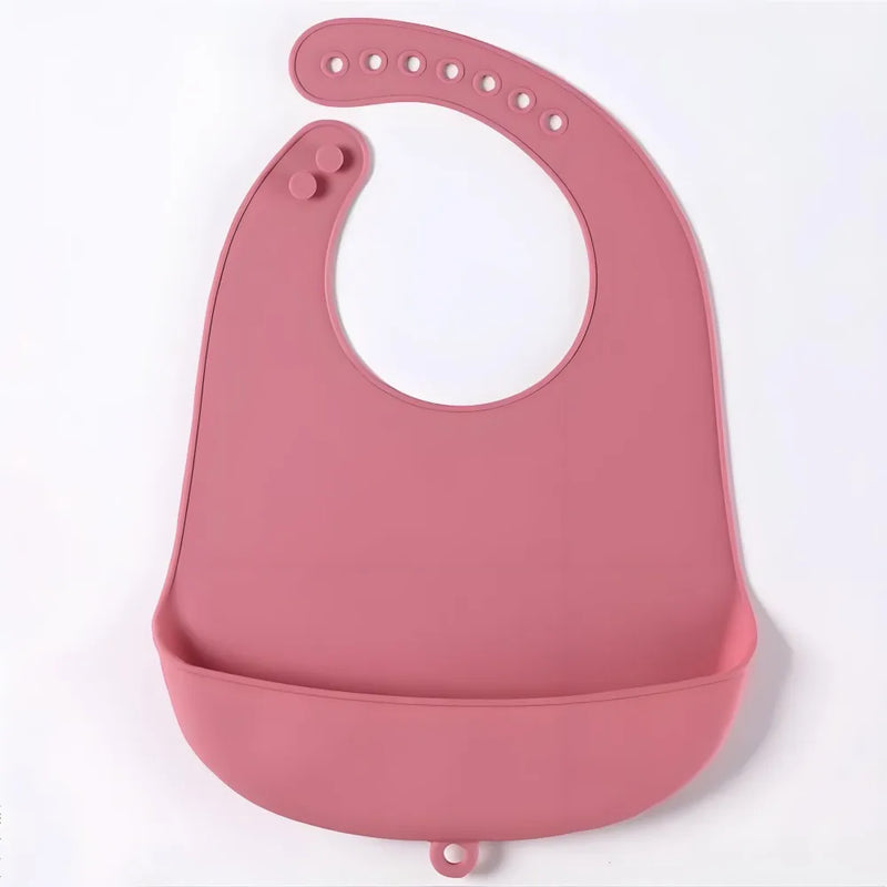 Baby Bib Adjustable Waterproof Bibs Babies Soft Edible Silicone Newborn Saliva Dripping Towel Drooling Children Scarf BPA Free