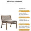 Japanese Style Waterproof and Sunscreen Garden Sofa, Minimalist Designer, Modern Garden Sofa, Artistic Outdoor Furniture, Divano