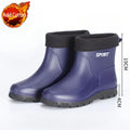 Summer Short Young Men's Rain Boots Motorcycle Gum Fashion Adult On Offer Gumboots Plastic Waterproof and Non-slip Male Shoes