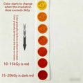 Radots Radiation Exposure Indicator Stickers, 12.7mm Yellow Red Color Change Sterilization Labels