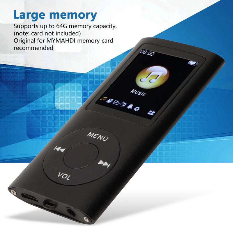 1.8 Inch LCD Screen MP3 Player Stylish Multifunctional Lossless Sound Slim Portable MP3 Music Player