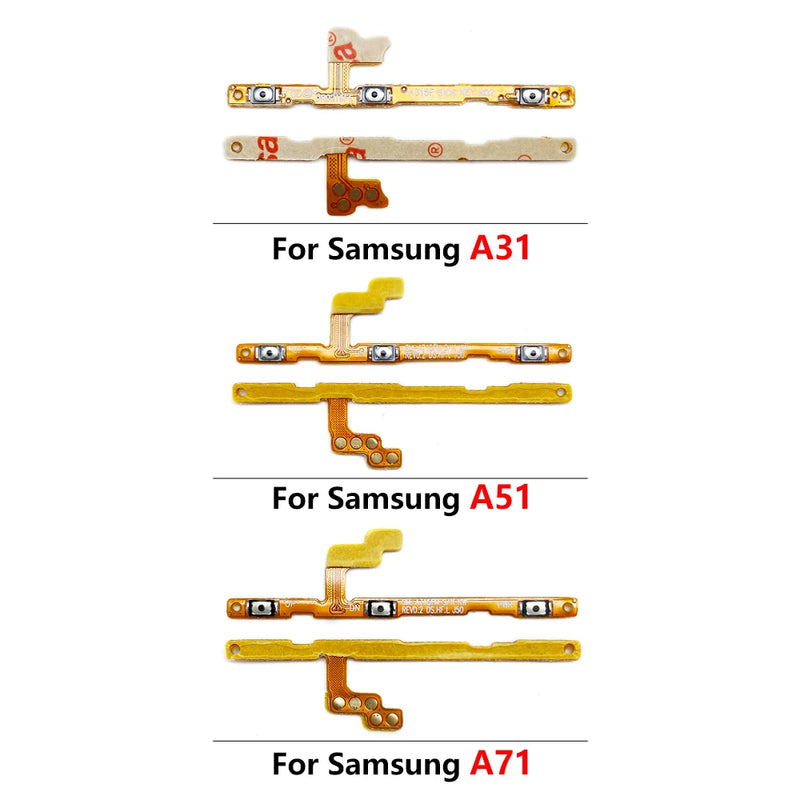 NEW Tested Volume Side Button Power Switch On Off Button Flex Cable For Samsung A01 A02 A11 A12 A21 A31 A41 A51 A71