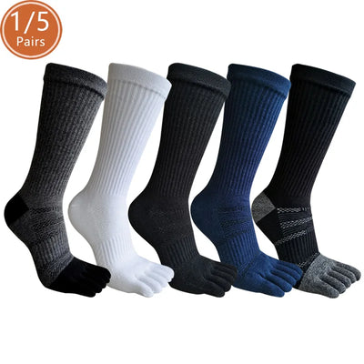 Pairs Man 5 Finger Socks Long Compression Sweat-Absorbing | SAMAG