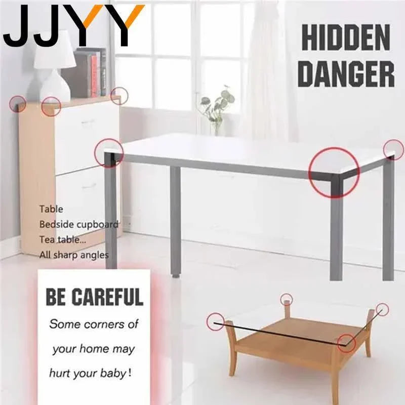 4 Pieces Soft Silicone Corner Guards for Baby Proofing Edges Bumpers and Safety Cushions for Furniture and Table Edges