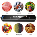 220V Electric Vacuum Sealer Packaging Machine with Free 15pcs Vacuum Bags Machine Household Black Food Vacuum Sealer