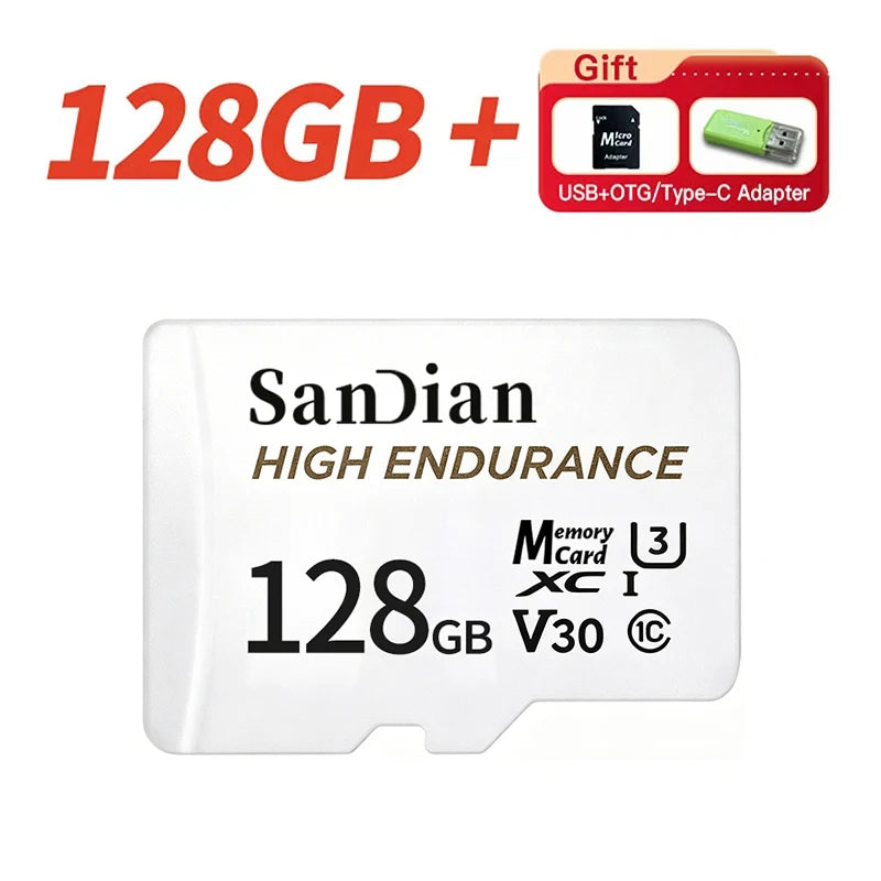 Original Class10 TF Memory Card 128GB 256GB Mini SD Card Large Storage Flash Card A2 U3 for Smartphone Camera Monitoring Drone