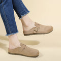 Women's Retro Slippers, Women's One-Heel Sandals, Buttoned Loafers in Korean Style, Mule Shoes, Fashionable Outdoor Slippers