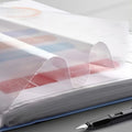 A4 Display Paper File Folder 40/60/100 Pockets Document Organizer with Snap Closure Office School Stationery
