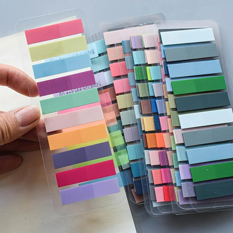 200Pcs Sticky Tabs for Annotating Books, Page Markers Clear Writable and Repositionable Book Flags Strip Index Tabs