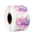 Round Pink Business Label Stickers Paper Cute Thank You - View 10 | SAMAG
