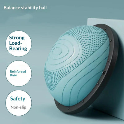 PVC Semi - circular Balance Wave Speed Ball Yoga Pilates | SAMAG