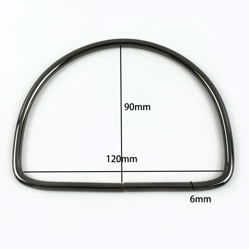 1-10Pcs D Ring Shape Metal Handles Replacement DIY Handbags Bags Purse for Making Women Bag Belt Hardware Accessories