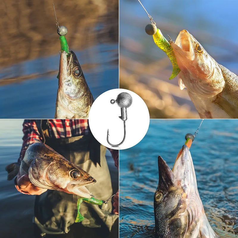 5pcs 1g 2g 3g 4g 5g 10g 20g 22g 25g 28g crank Jig head hook fishing hook head Jig lure hard bait soft worm jig hook for fishing