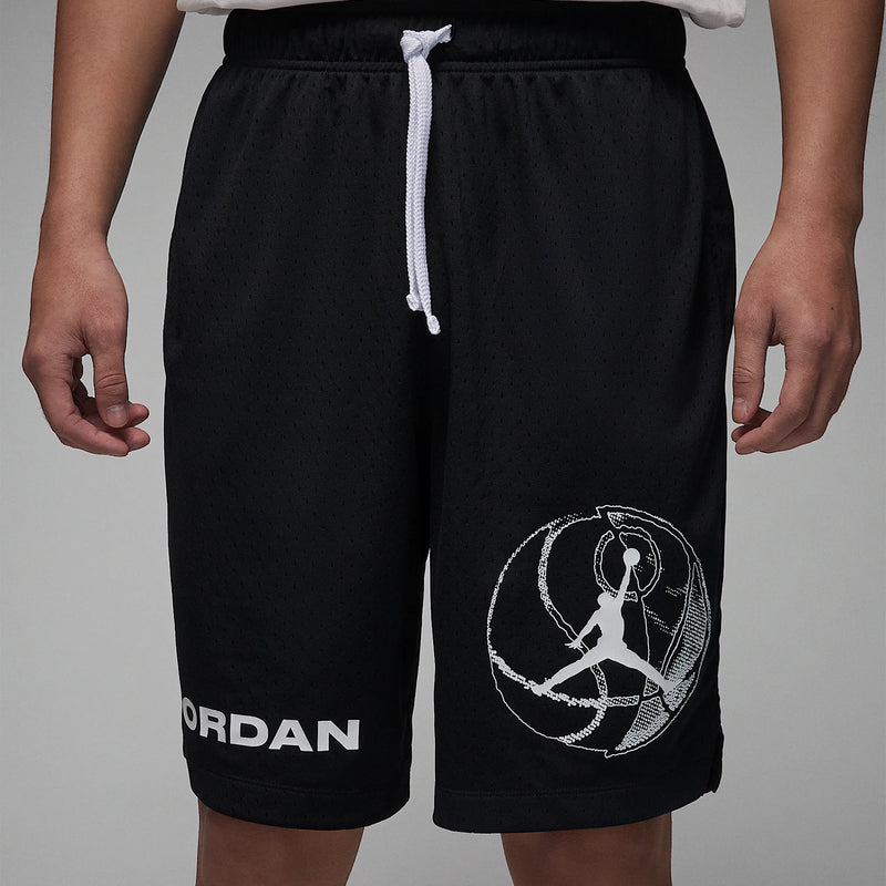 Nike genuine JORDAN men's basketball knitted breathable lace up shorts DZ4123-010