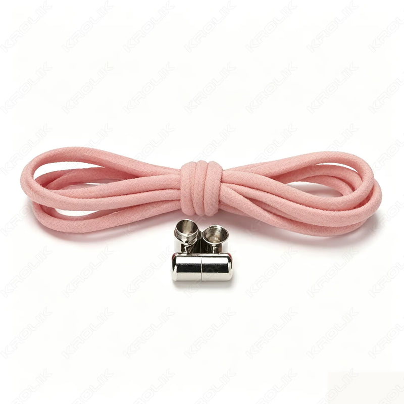 No Ties Lock Shoelaces Sneakers Elastic Shoelace Tie Free Shoe Lazy Laces Capsule Metal Lock Quick Shoe Strings for Adult Kids