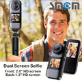1 dual-screen sports camera for outdoor activities, with 32GB memory card, capable of taking photos and recording videos