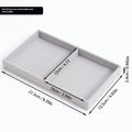 Velvet Jewelry Storage Box Earrings Necklace Ring Bracelet Display Stand Gold Tray - Visuel 23 | SAMAG