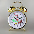 Alarm Clock Mechanical Metal Creative Bedroom Desk Clock Bedside Table Super Sound Watch Retro Nostalgic Table Winding Clock