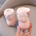 Winter New Cute Cartoon Baby Booties Boy Girl Boots Cotton Soft-Sole Non-Slip Warm Toddler First Walkers Infant Crib Shoes