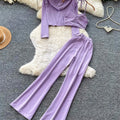 SINGREINY Ladies Fashion Sporty Suits Simple Hooded Cardigan+Halter Lingerie Top+Long Pants Korean Simple Slim Casual 3Pcs Sets