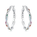 925 Sterling Silver Simple Gold U - shaped Earrings Jewelry Versatile Hoop For Women Fine Birthday Party - Visuel 10 | SAMAG
