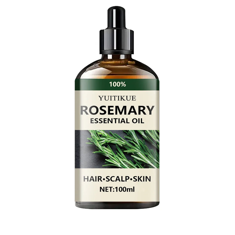 YUITIKUE Natural Rosemary Hair Care Oil, Moisturize Scalp, Strengthen Hair and Boost Hair Volume & Shine