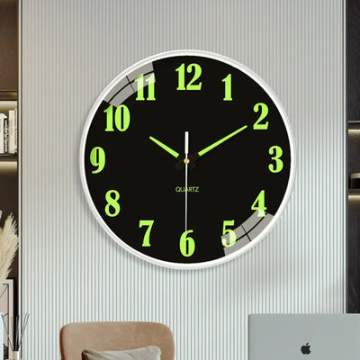 Luminous wall clock mute quartz new simple watch hanging | SAMAG
