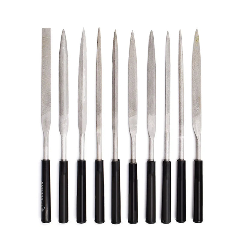 10pcs 3D Model File Cutter Scraper Engraving File Needle Deburring Kit Sanding Tools DIY 3D Printer Parts Grinding Trimming Tool