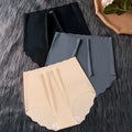 3Pcs/Lot High Waist Panties Women Ice Silk Seamless Underwear Invisible Hip Lift Briefs Girls Underpants Female Sexy Lingeries